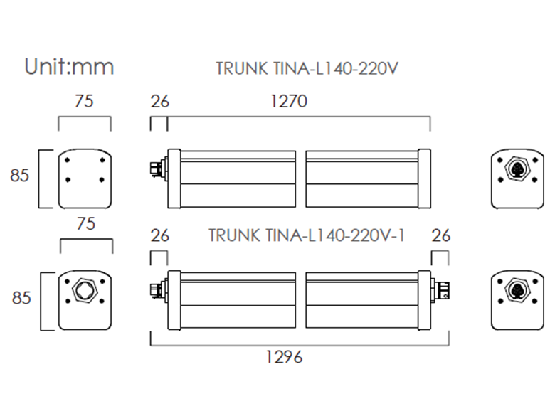 TRUNK TINA - ceiling light - Global Store Equipment
